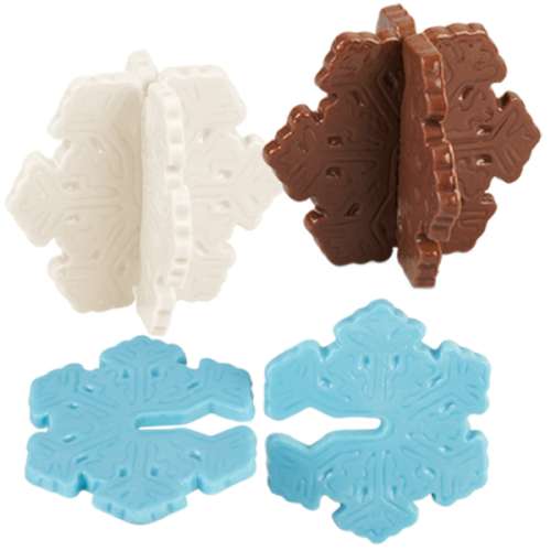 3D Snowflake Chocolate Mould - Click Image to Close